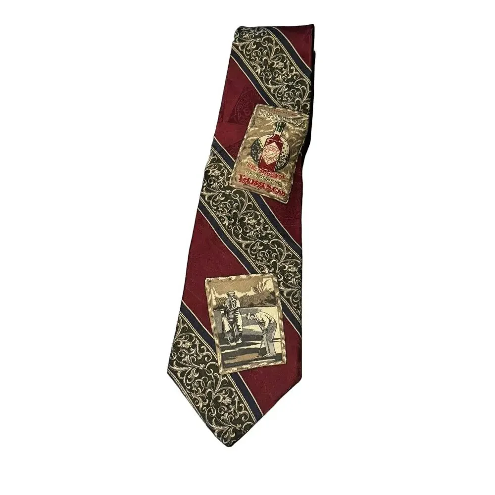 TABASCO Brand Sauce Men's Novelty Designer 100% Silk Ties (3)‎ Neckties USA Made